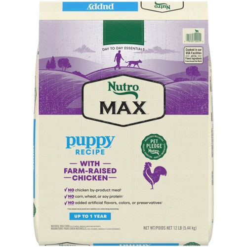 Bag of dry dog food